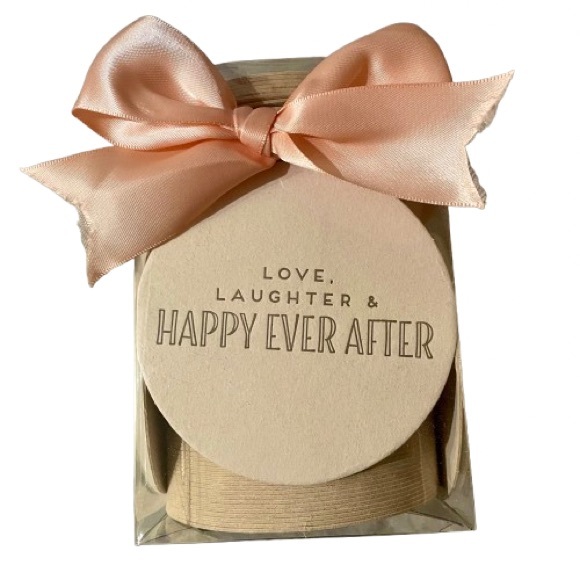 Other - NIB 100 Letter-Pressed Bridal Coasters – 4 Designs, Wedding Gift Set, Coasters
